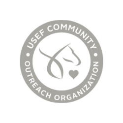 Cloverleaf USEF Community Outreach Organization gray logo