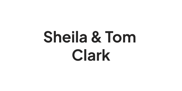 Sheila and Tom Clark